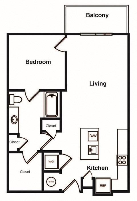 A2 Floor Plan at Stadium Walk By Windsor, Atlanta, GA
